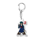 モグラノアナのデスマッチガール　女学生 Acrylic Key Chain