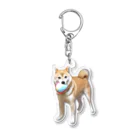 inubotのボールキャッチできておどろく犬 Acrylic Key Chain