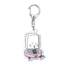 おとうふくんのロボット掃除機とおとうふくん Acrylic Key Chain