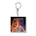 ねむり うか.｡oOのツインテール 女の子 Acrylic Key Chain