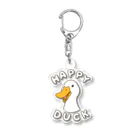 YouStoreのHappy Duck ハッピー・ダック Acrylic Key Chain