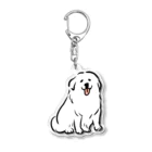 ぺろぺろぺろぺろ【せいこせんせい】のグレートピレニーズ【せいこせんせい】犬 Acrylic Key Chain