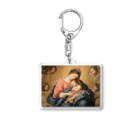 世界美術商店のマドンナと子供と天使たち / Madonna with Child and Angels Acrylic Key Chain