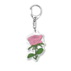 サラスシのmy ROSE ピンク Acrylic Key Chain