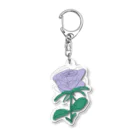 サラスシのmy ROSE パープル Acrylic Key Chain