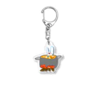 ヤキトリ子の食品売り場の鍋にされてることに気づいてない兎 Acrylic Key Chain