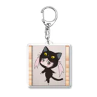 ハム（にる）のきぐるみのーと(黒猫)1 Acrylic Key Chain