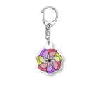 Glass Gardenのステンドグラス -Vivid Flower - Acrylic Key Chain