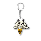 ModernAgeのアイスクリーム猫 Acrylic Key Chain