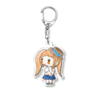 ぴーちゃんファミリーの麦わら帽子のおんなのこ Acrylic Key Chain