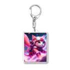 brand-new-cat-worldの大気圏に突入するにゃ！ Acrylic Key Chain