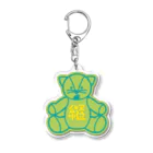 iinoniiのヌウグルミ　緑ねこ Acrylic Key Chain