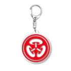 総本家東雲／キノコホテルのキノコホテル社章アクリルキーホルダー（赤） Acrylic Key Chain