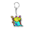 パチスログッズ研究所のヤクドラネコ Acrylic Key Chain