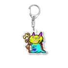 パチスログッズ研究所のヤクドラネコ Acrylic Key Chain