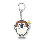 イラスト MONYAAT のスズメがちゅん　きらりん Acrylic Key Chain