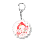 PONPULのいちごねこ Acrylic Key Chain