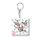 旅猫王子れぉにゃん👑😼公式(レイラ・ゆーし。)の夏【麦茶ごくごく☆れぉにゃん】 Acrylic Key Chain