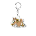 Rm-rm0rmsの向日葵柴犬ちゃん Acrylic Key Chain