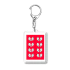 でらでら大王のでらでらいやー(白枠あり) Acrylic Key Chain