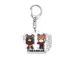 sora × 3D LEELEE Shopのたぬきとレッサーパンダ 【3D LEELEE】 Acrylic Key Chain