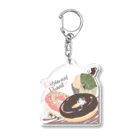 La vie &Labrys ［ラヴィ・エン・ラヴィリス］の【ドーナツにゃんこ★キーホルダー】 Acrylic Key Chain