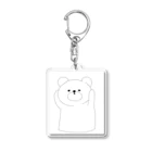 異世界超絶ポップハートの聞かざるくま Acrylic Key Chain