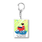 馬SUKI屋の子どもには旅を Acrylic Key Chain