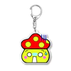 キノコン（生き物ネット）のめっちゃ驚いとるきのこさん Acrylic Key Chain