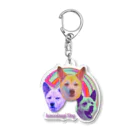 雑種犬を崇めよのかわいすぎDog Acrylic Key Chain