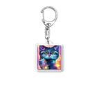 strange shopの宇宙猫 Acrylic Key Chain