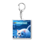 kittens-landのkittens x 水遊びdesignその4にゃん Acrylic Key Chain