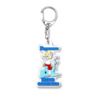 ホワイトドラゴン　タイトくん💙のあなたの夏がいい思い出になりますように Acrylic Key Chain