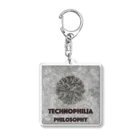 technophilia philosophyの鉛筆抽象画 アクリルキーホルダー