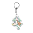 きらきら がーるずのレトロガール Acrylic Key Chain