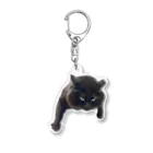 黒猫もんちゃんの黒猫もんちゃんゆらゆらキーホルダー Acrylic Key Chain