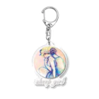 ushiroのsheep girl Acrylic Key Chain