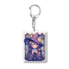 狐の不思議な道具屋のドット魔女 Acrylic Key Chain