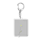 rilybiiの*White flower . Acrylic Key Chain