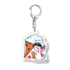 ハットーフルーツのソフトが曲がっただけなのに Acrylic Key Chain