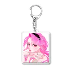 yutoのピンクの女の子 Acrylic Key Chain