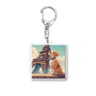 Cute-Animalsの【パリ旅行】犬くん Acrylic Key Chain