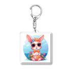 moment of healing shopのサマーラビット Acrylic Key Chain