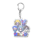 きょうりゅうのちーさんのはにっくのひ Acrylic Key Chain