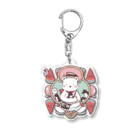 hechaのペンギン推しのシロクマ Acrylic Key Chain