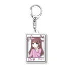 ∞lette OFFICIAL STOREの赤地莉々　チェキ風 Acrylic Key Chain