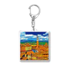 GALLERY misutawoのイタリア シエナの街並み Acrylic Key Chain