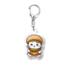 iruma_kentaのにゃんこバーガー Acrylic Key Chain