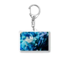 しばさおり jasmine mascotの青い花 Acrylic Key Chain