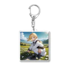 工房ruhuの花言葉ガール #05 ミズバショウ Acrylic Key Chain